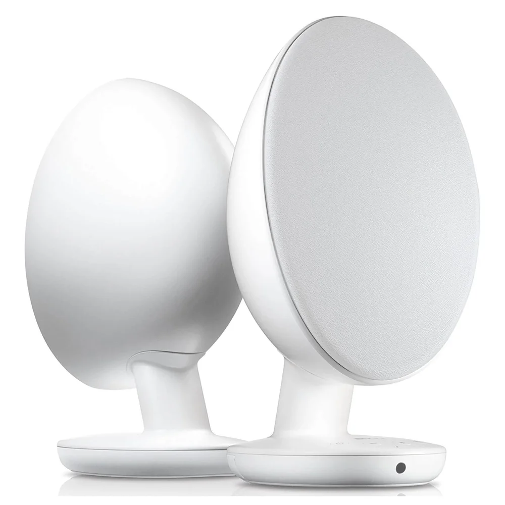 KEF EGG Bluetooth Stereo Speakers - White Afbeelding 1