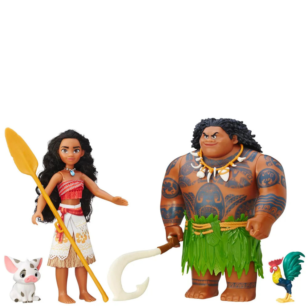 Disney Moana Adventure Collection Doll and Figures Set Afbeelding 1