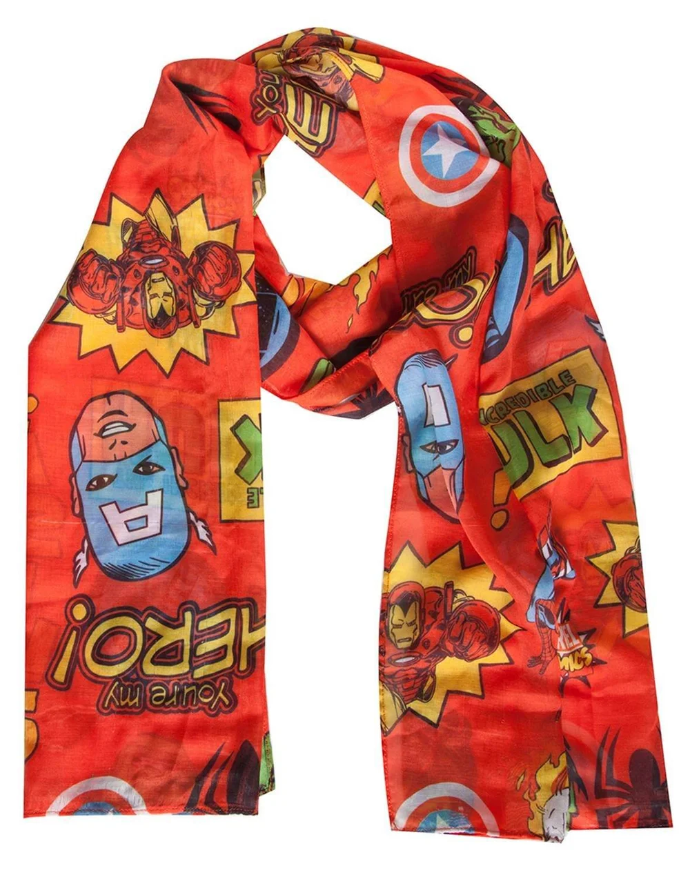 Marvel - Comics Woven Fashion Scarf with All Over Print Afbeelding 1