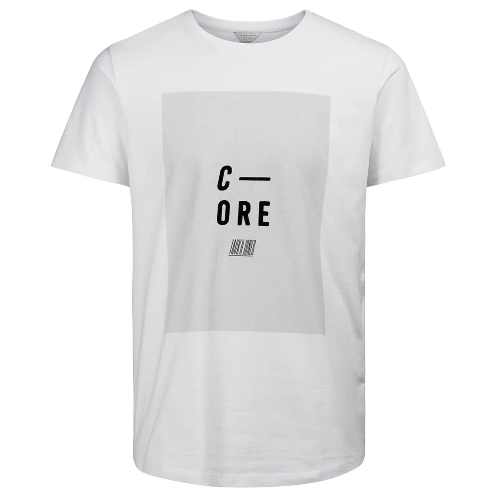Jack & Jones Core Evident T-shirt - Wit - S - Wit Afbeelding 1