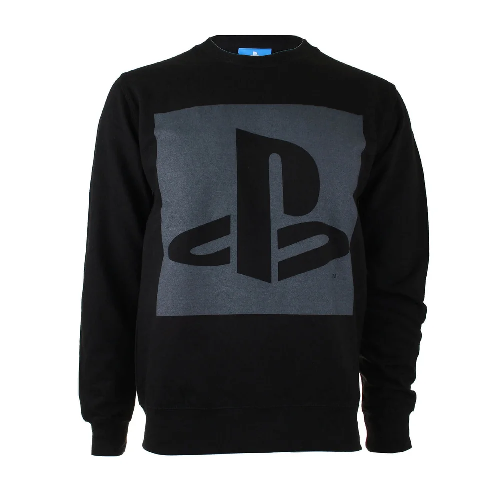 PlayStation Men's Block Logo Sweatshirt - Black - S - Zwart Afbeelding 1