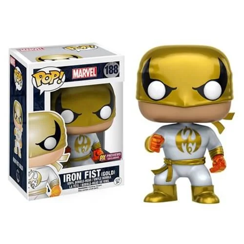 Marvel Iron Fist White Costume LE Funko Pop! Figuur - FCBD Previews Exclusive Afbeelding 1