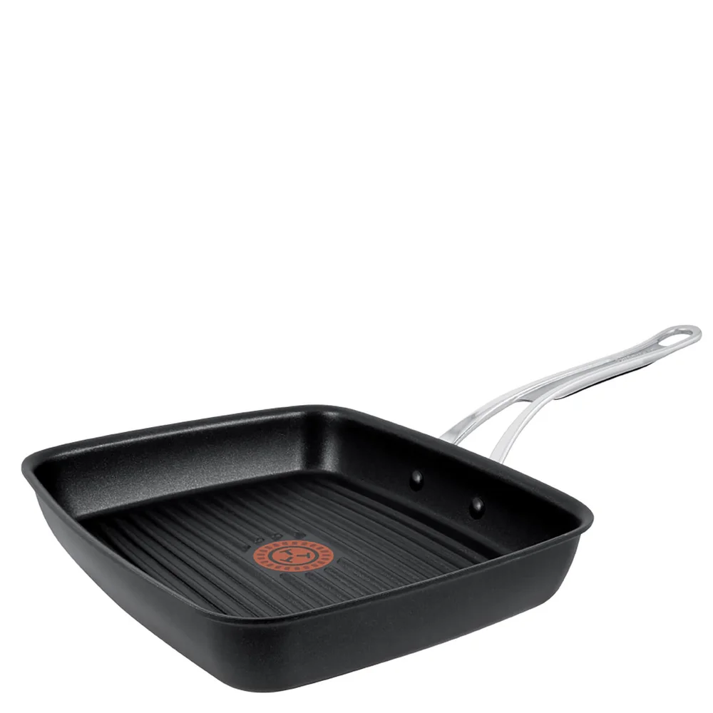 Jamie Oliver by Tefal E2114174 Hard Anodised Non-Stick Grill Pan - 23 x 27cm Afbeelding 1