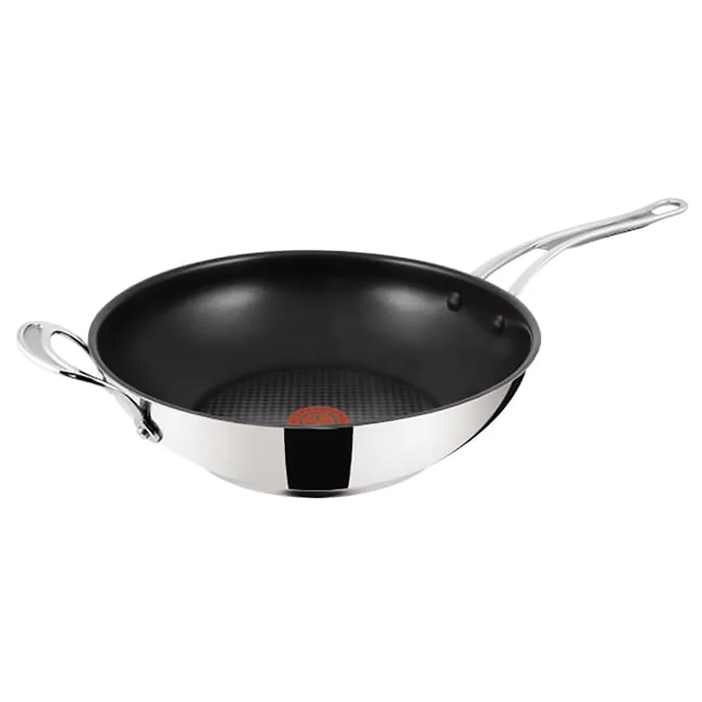 Jamie Oliver by Tefal Stainless Steel Non-Stick Wok - 30cm Afbeelding 1