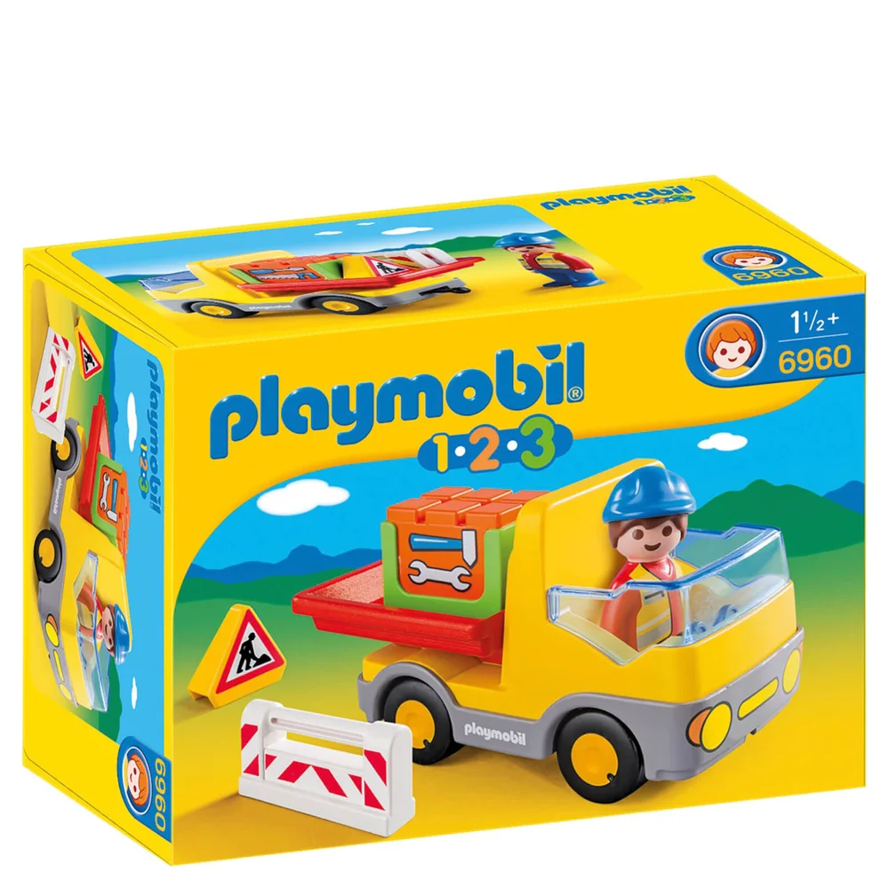 Playmobil 1.2.3 Vrachtwagen met Laadklep (6960) Afbeelding 1