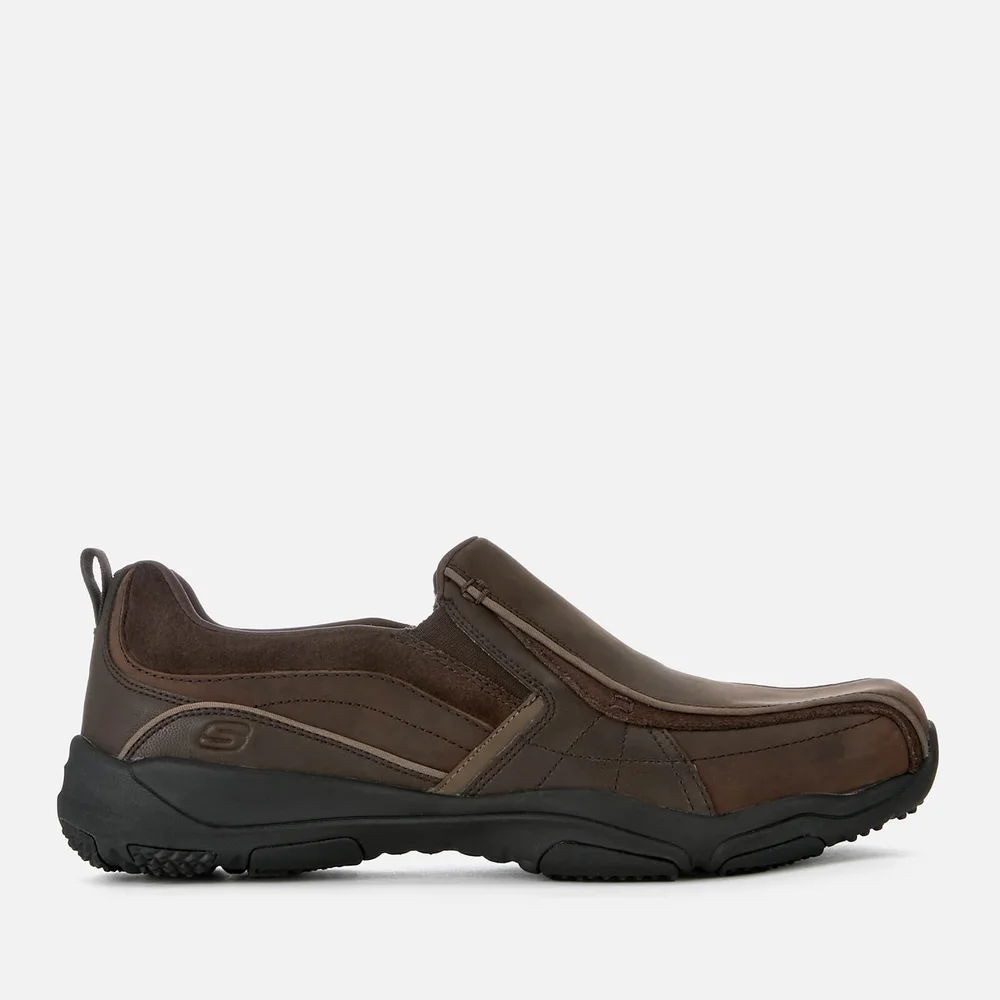 Skechers Men's Larson Berto Slip On Shoes - Dark Brown - UK 7/EU 41 - Brown Afbeelding 1