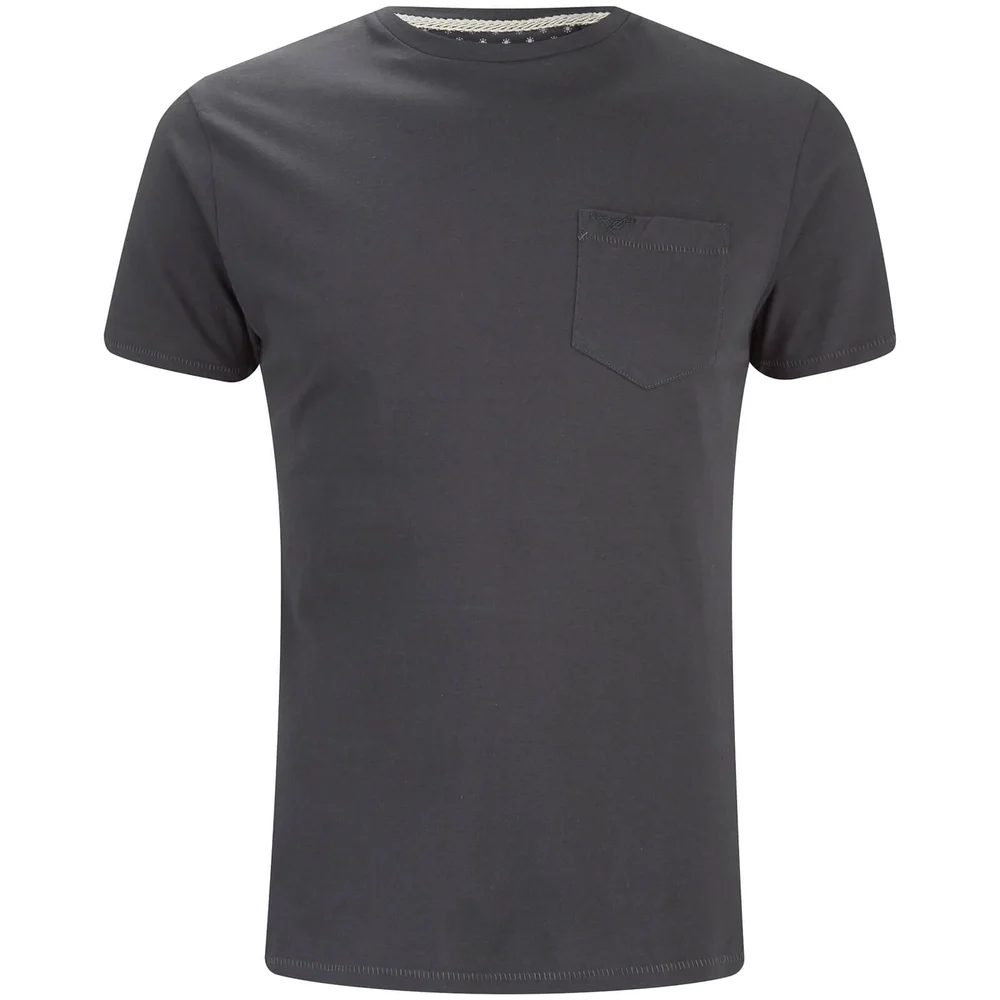 Threadbare Men's Jack Crew Neck Pocket T-Shirt - Charcoal - S - Grijs Afbeelding 1