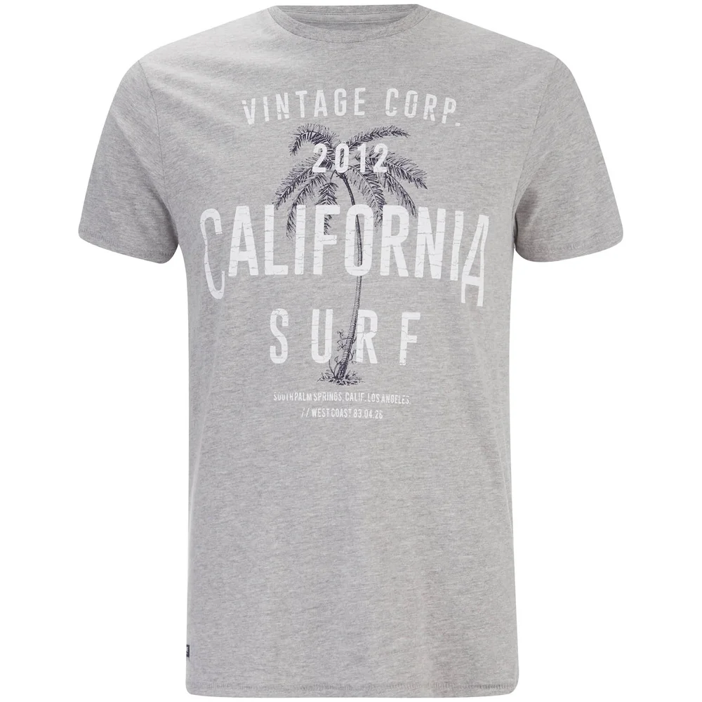 Threadbare Men's Paradise Crew Neck T-Shirt - Grey Marl - S Afbeelding 1