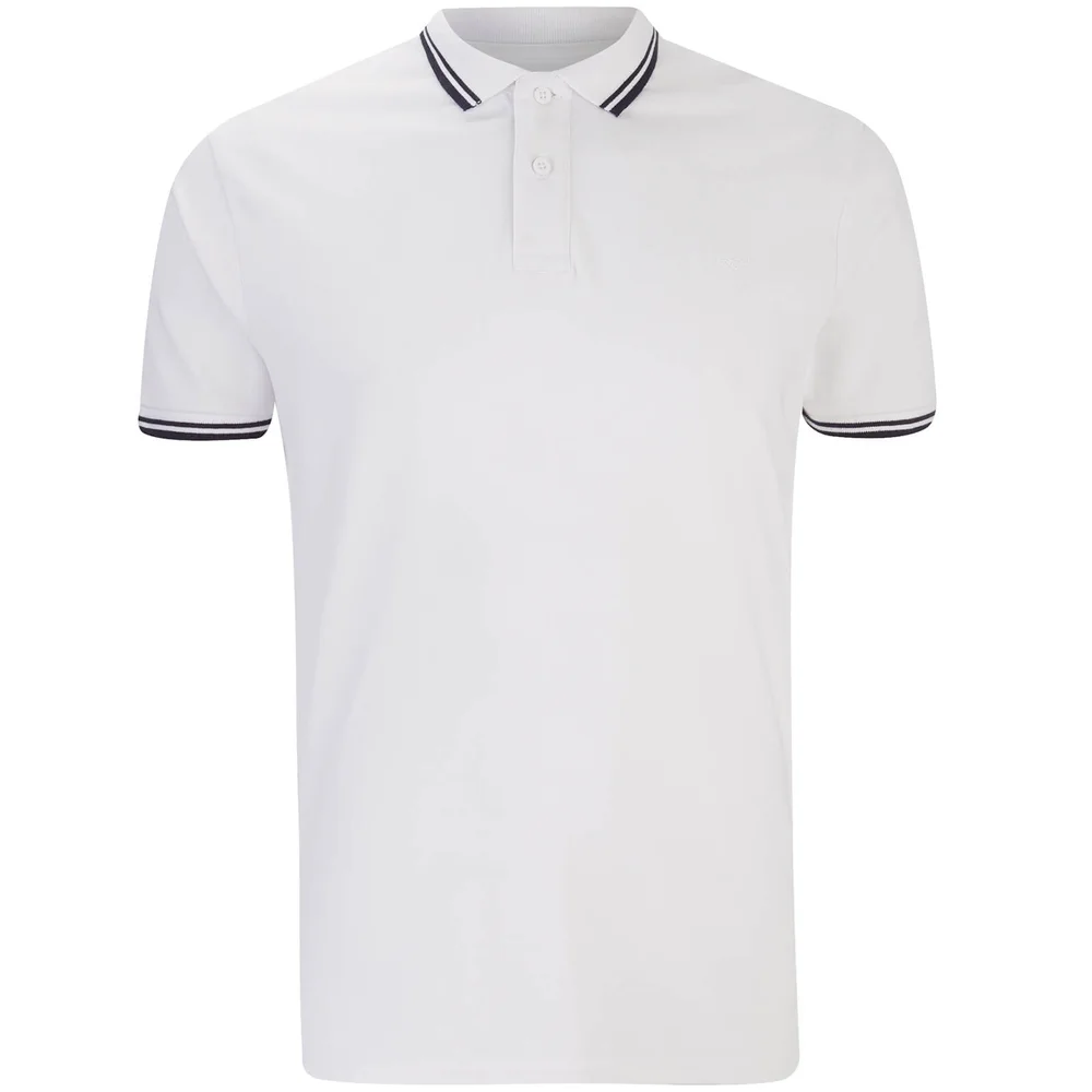 Threadbare Men's Gilroy Polo Shirt - White - S - Wit Afbeelding 1