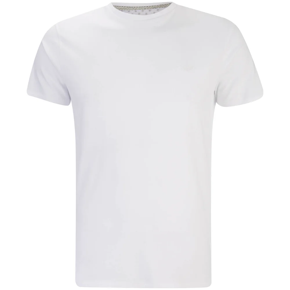 Threadbare Men's William Crew Neck T-Shirt - White - S - Wit Afbeelding 1