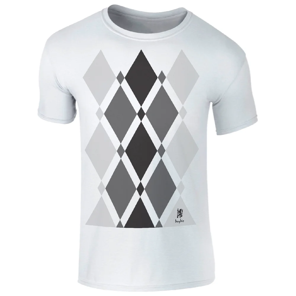 Trainspotting 2 Begbie Grijs Patroon Heren T-Shirt - Wit - S - Wit Afbeelding 1
