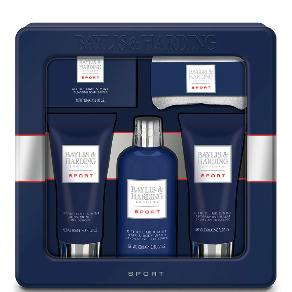 Baylis & Harding Men's Sport Citrus Lime & Mint 5 Piece Tin Afbeelding 1