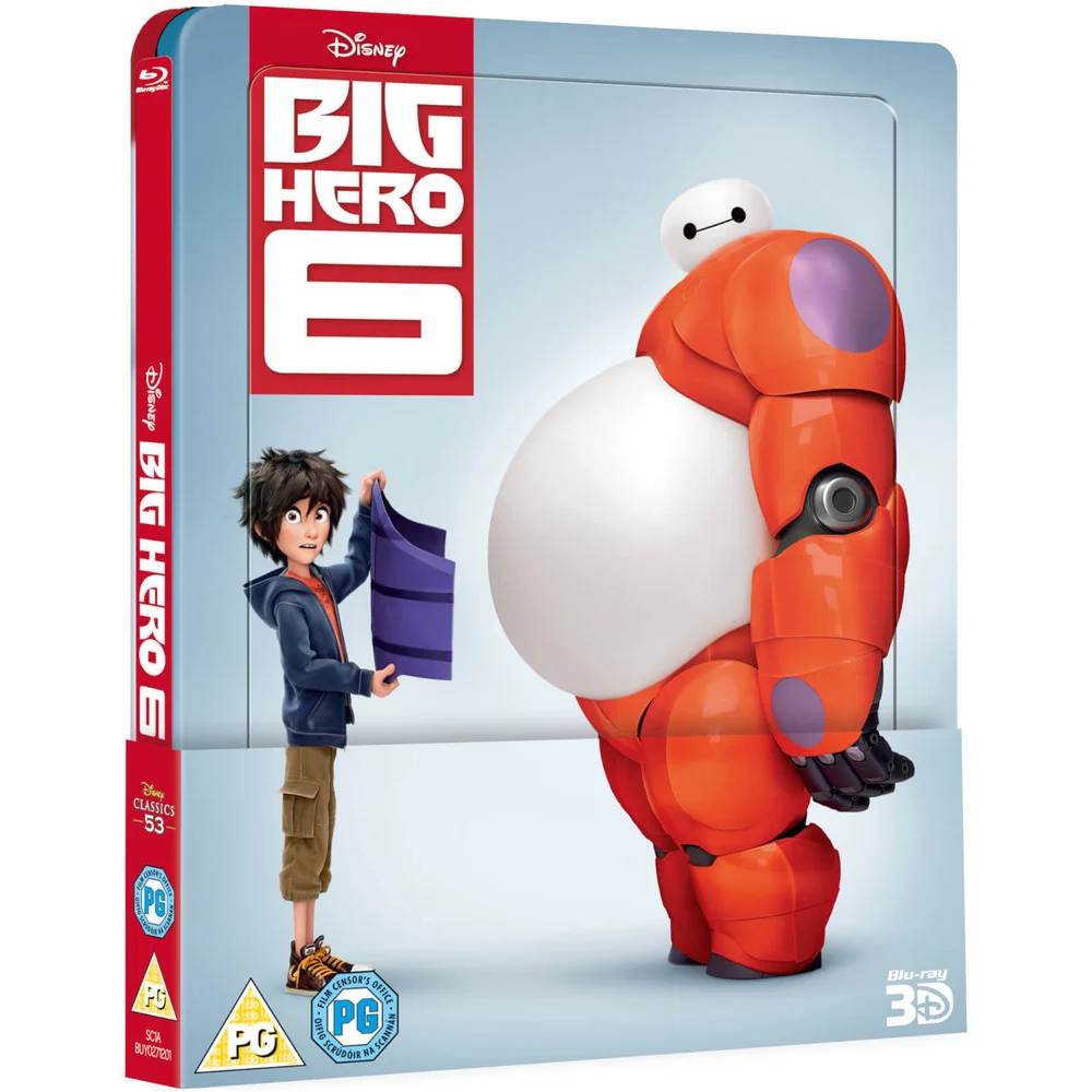 Big Hero 6 3D (inclusief 2D Versie) Zavvi exclusief lenticulaire editie steelbook Afbeelding 1