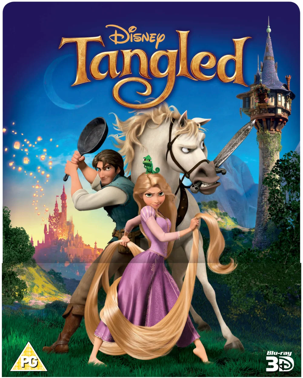 Tangled 3D (Includes 2D Version) - Zavvi Exclusive Lenticular Edition Steelbook Afbeelding 1