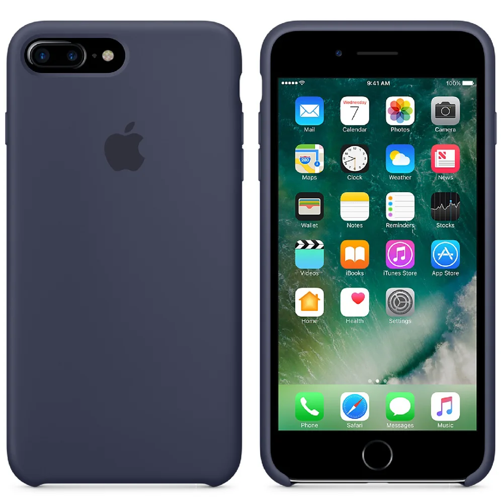 Apple iPhone 7 Plus Silicone Case - Midnight Blue Afbeelding 1