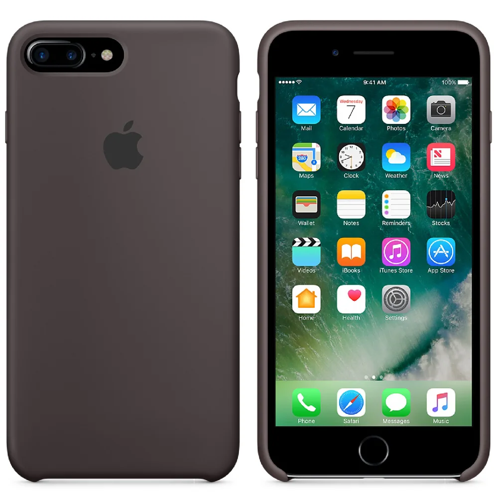 Apple iPhone 7 Plus Siliconenhoesje - Cacao Afbeelding 1