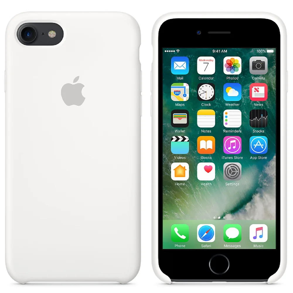 Apple iPhone 7 Siliconenhoesje - Wit Afbeelding 1
