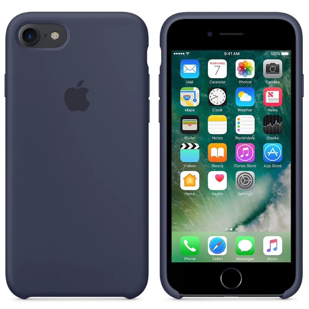 Apple iPhone 7 Silicone Case - Midnight Blue Afbeelding 1