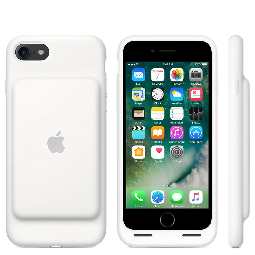 Apple iPhone 7 Smart Battery Case - White Afbeelding 1