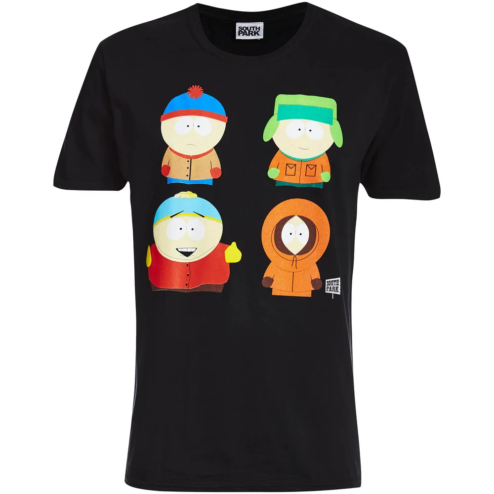 South Park Men's Character T-Shirt - Black - S - Zwart Afbeelding 1