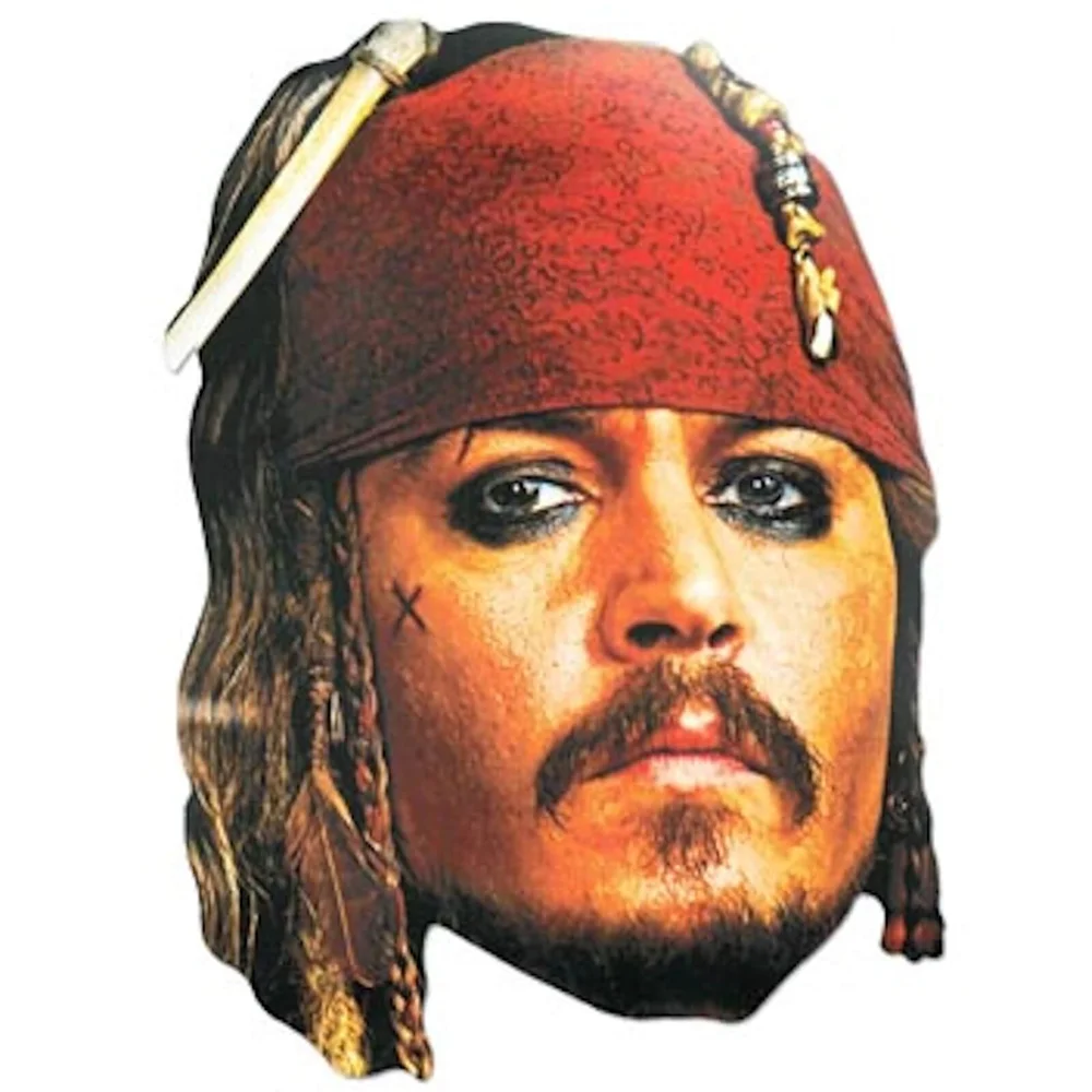 Disney Pirates of the Caribbean Captain Jack Sparrow Mask Afbeelding 1