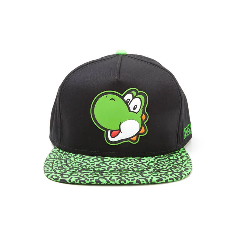 Nintendo Super Mario Yoshi Rubber Patch Snapback Cap Afbeelding 1