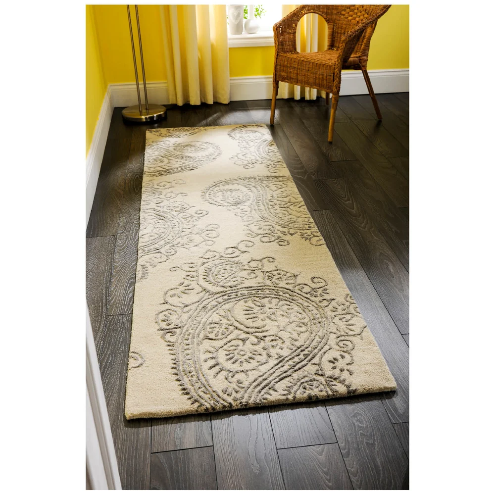 Flair Mayfair Park Rug - Grey (60X230) Afbeelding 1