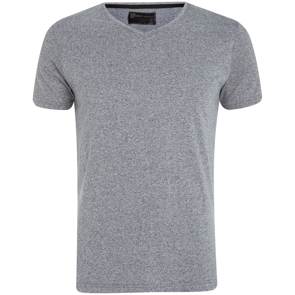 Dissident Men's Guilford V-Neck T-Shirt - Grey - S - Grijs Afbeelding 1