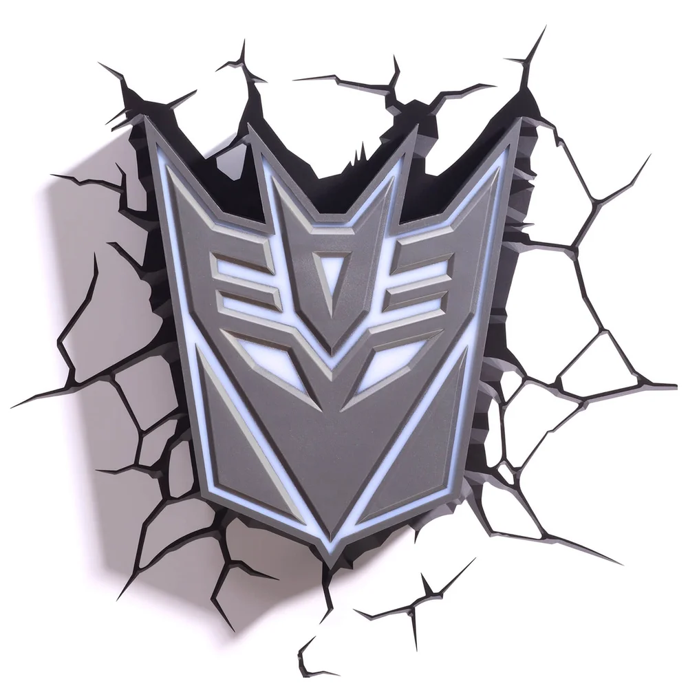 Transformers 3D Decepticon Shield Wall Light Afbeelding 1