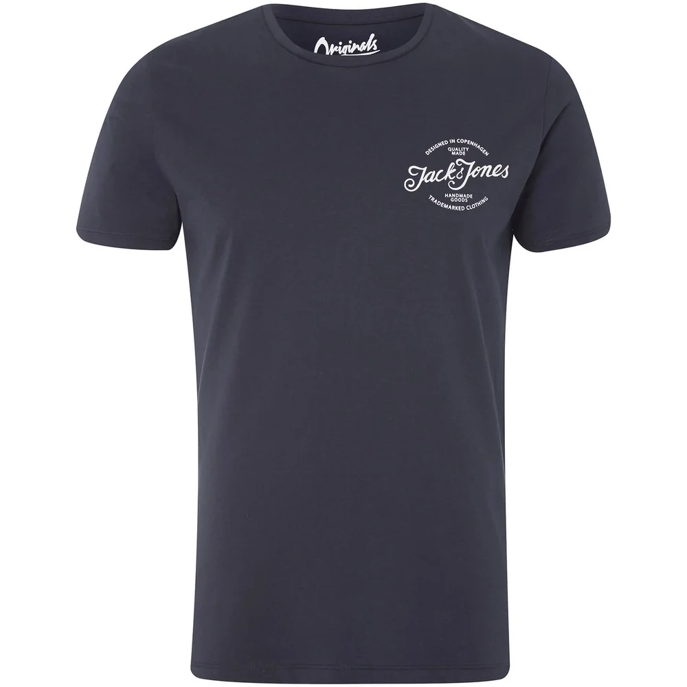 Jack & Jones Originals Newport T-shirt - Donkerblauw - S - Blauw Afbeelding 1