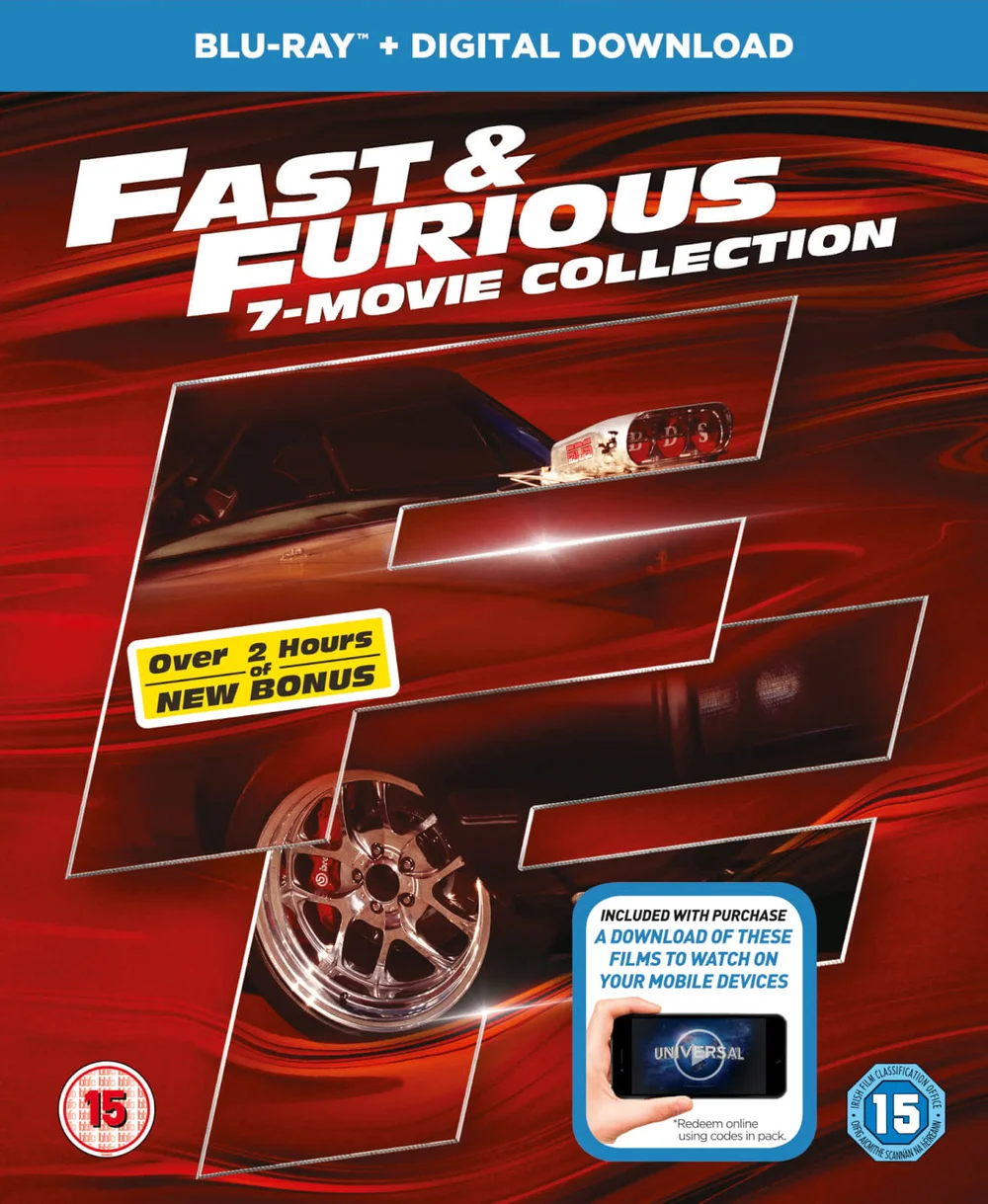 Fast & Furious - 1-7 + Bonus Disc Afbeelding 1