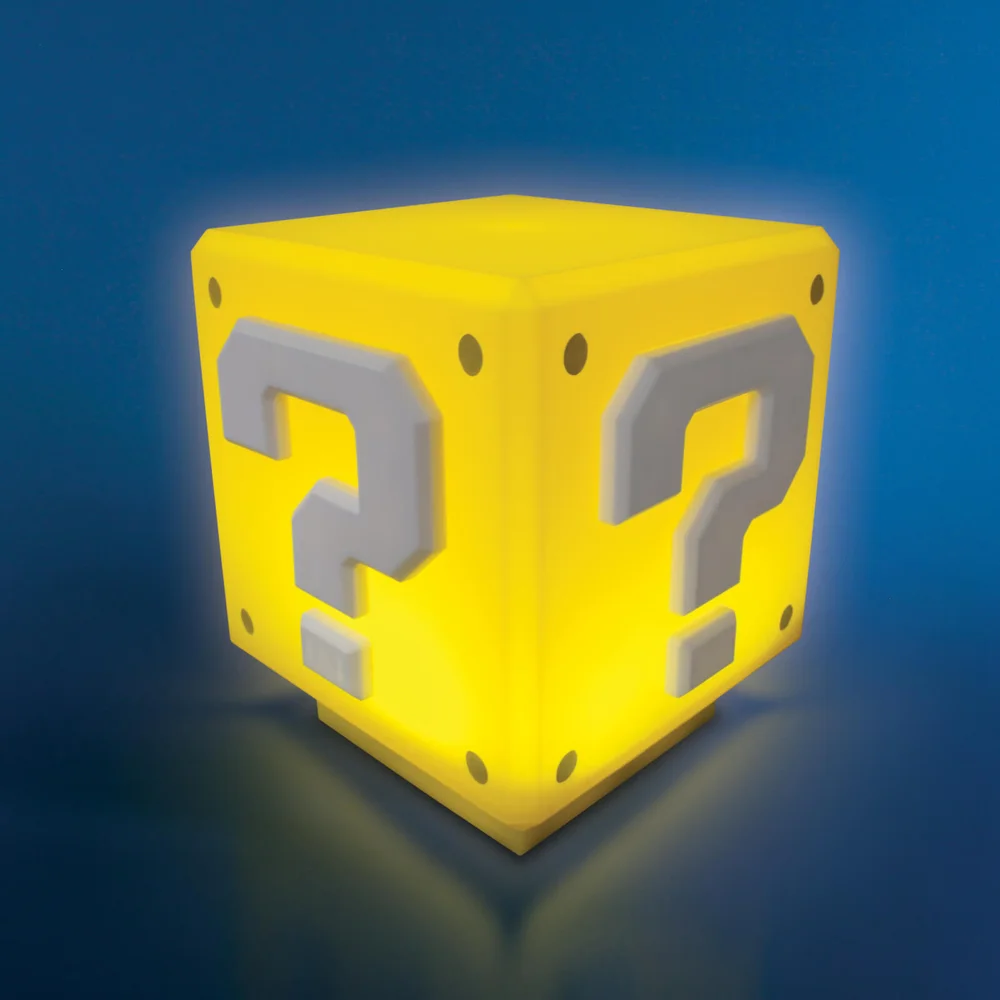 Nintendo Super Mario Mini Vraagteken Licht - Geel Afbeelding 1