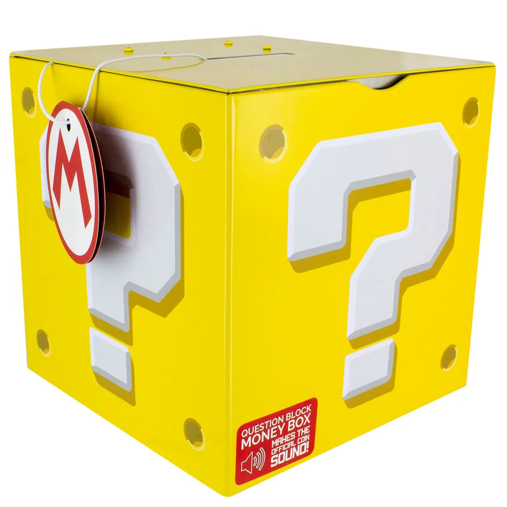 Nintendo Super Mario Question Block spaarpot - geel Afbeelding 1