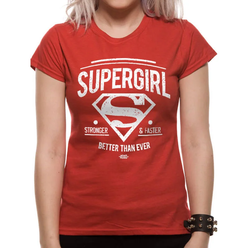 DC Comics Women's Supergirl Better Than Ever T-Shirt - Red - S - Rood Afbeelding 1
