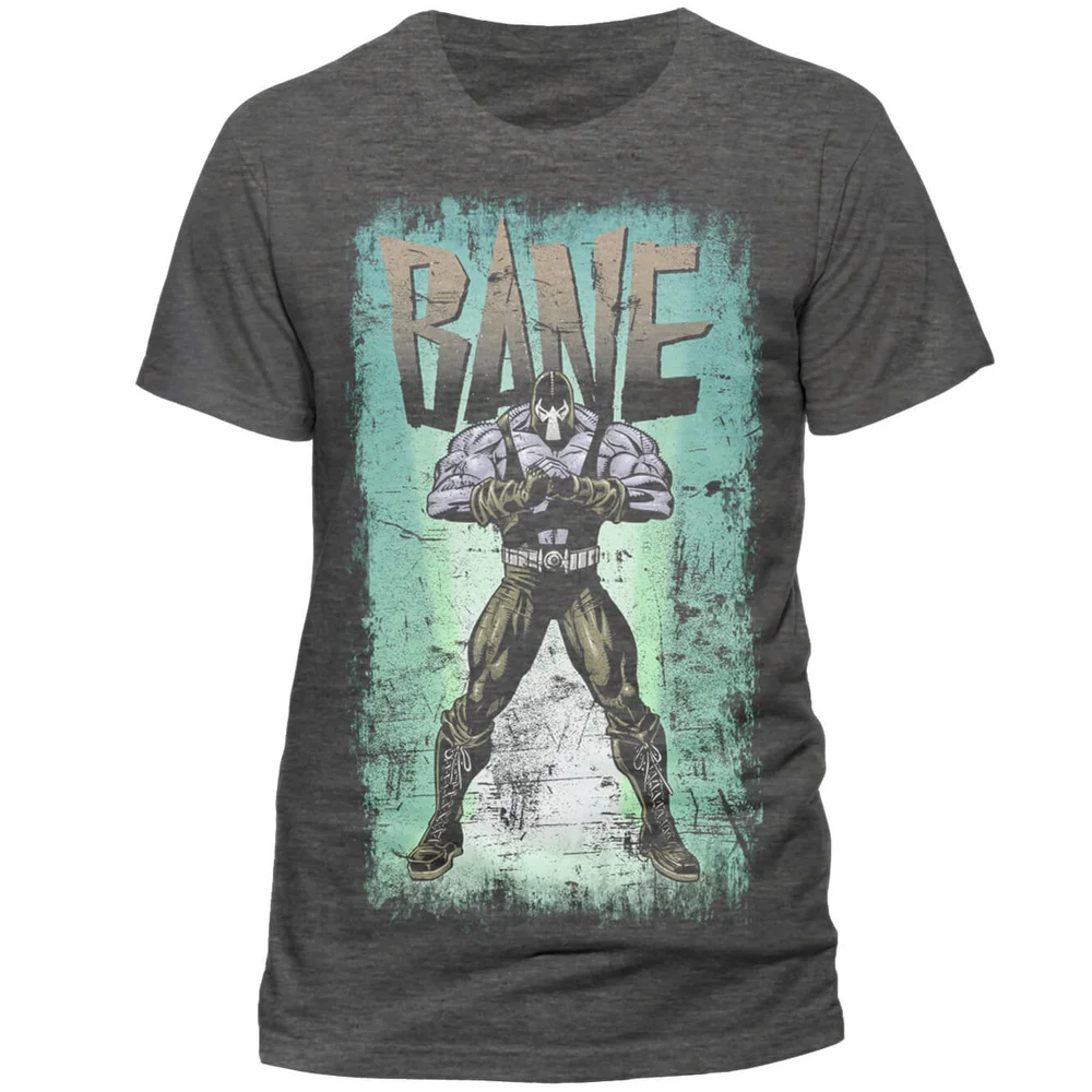 DC Comics Men's Batman Retro Bane T-Shirt - Grey - S - Grijs Afbeelding 1