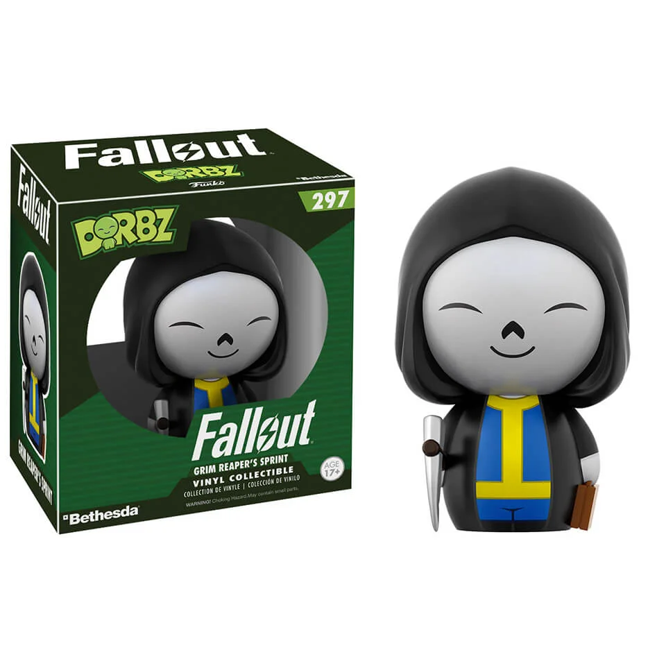 Fallout Vault Boy Grim Dorbz Vinyl Figure Afbeelding 1