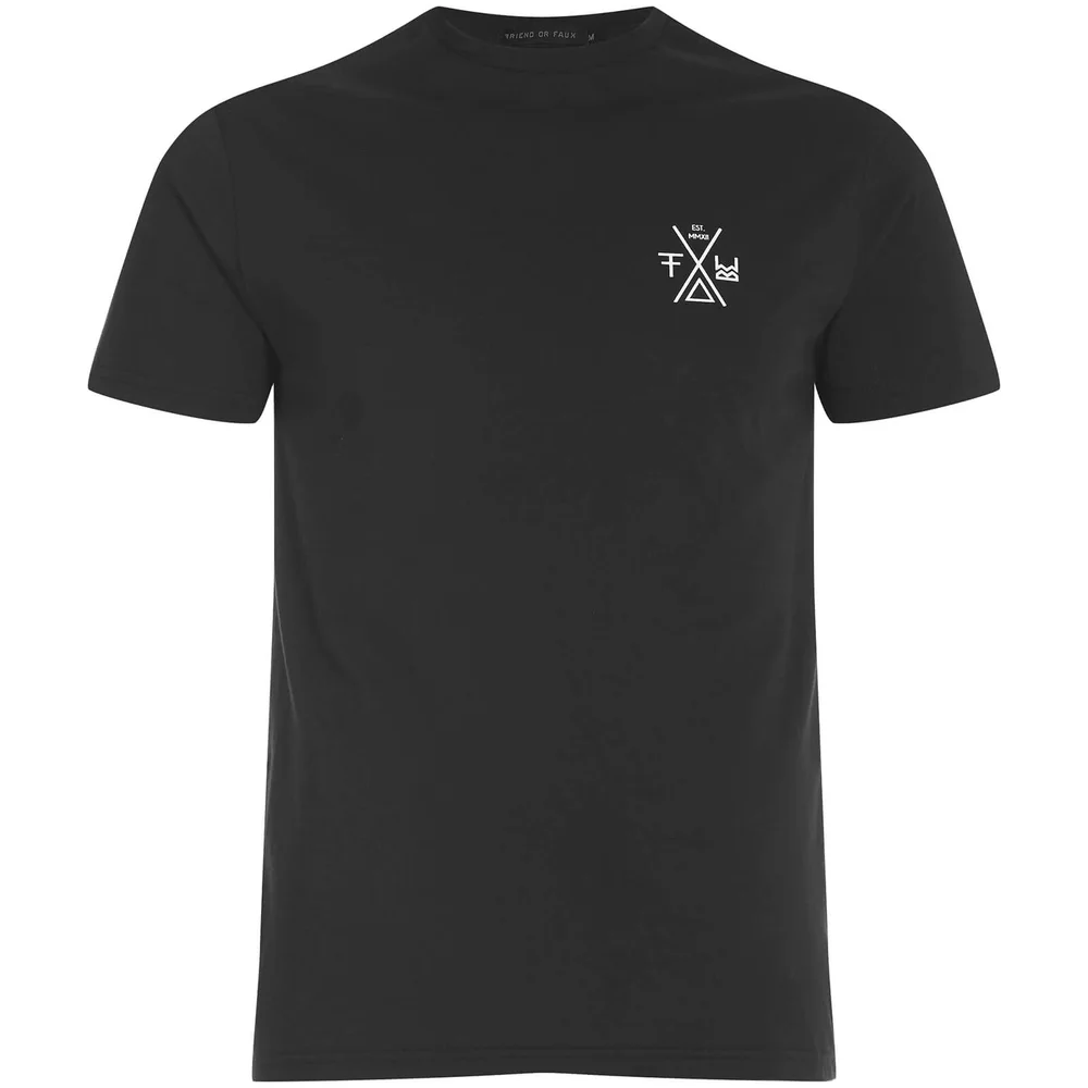 Friend or Faux Men's Breakwater T-Shirt - Black - S - Zwart Afbeelding 1