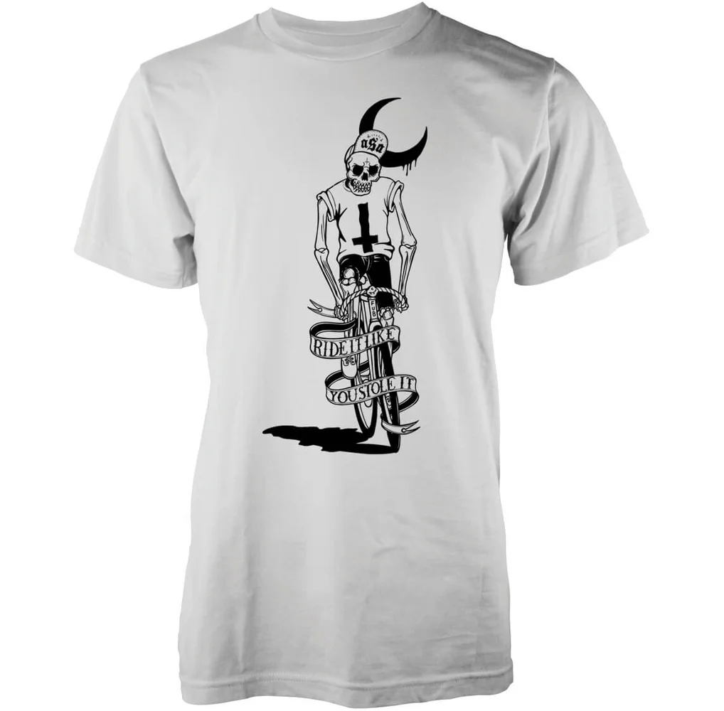 Abandon Ship Ride It Like You Stole It Heren T-shirt - Wit - S - Wit Afbeelding 1