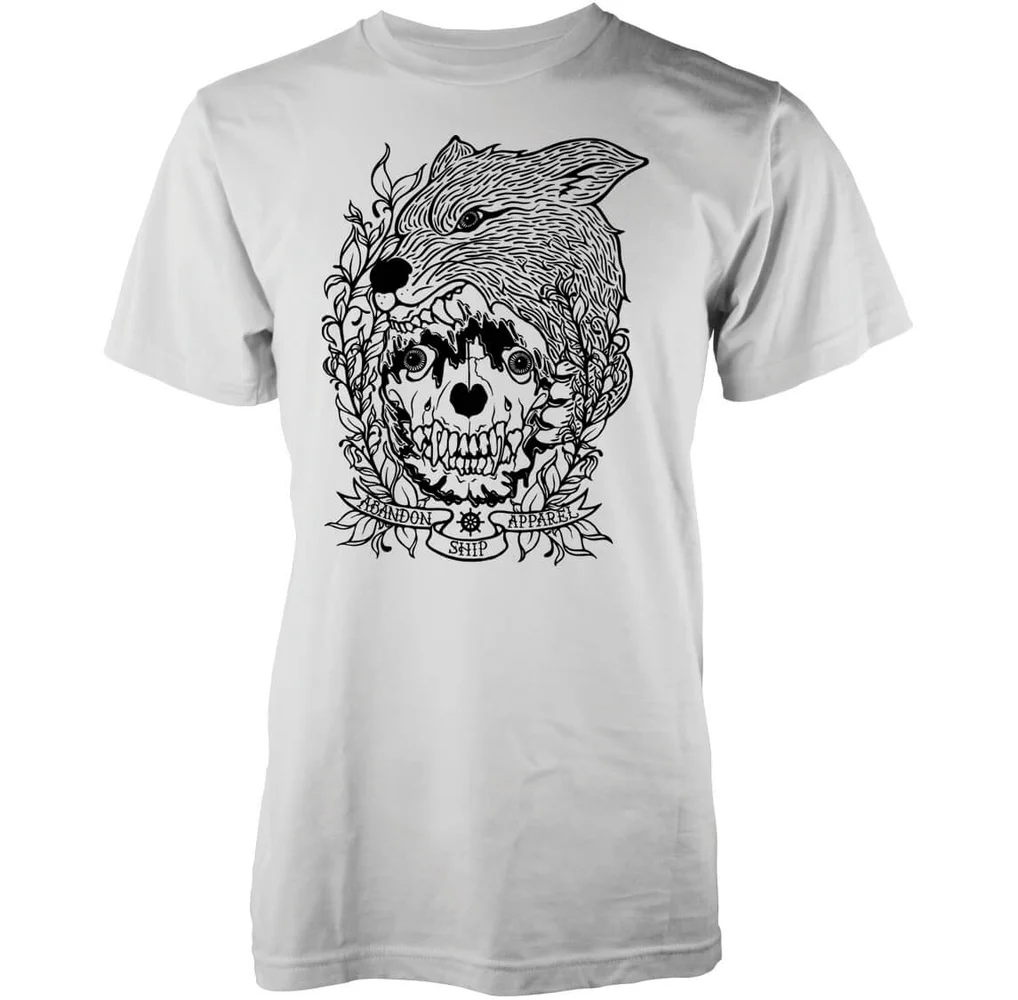 Abandon Ship Skinned Fox Heren T-shirt - Wit - S - Wit Afbeelding 1