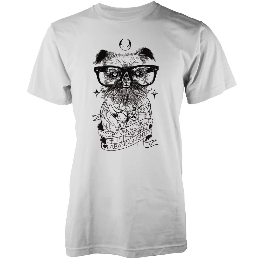 Abandon Ship Digby Van Winkle Heren T-shirt - Wit - S - Wit Afbeelding 1