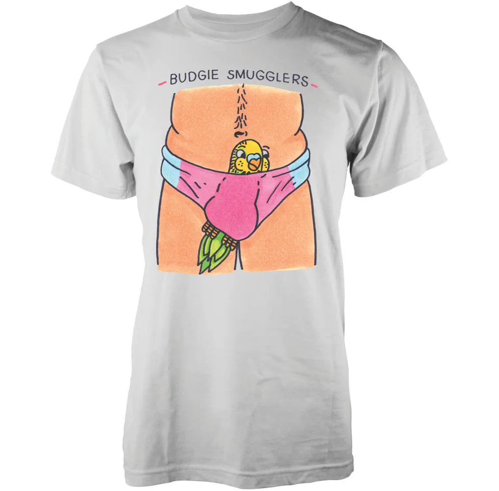 Abandon Ship Budgie Smugglers Heren T-shirt - Wit - S - Wit Afbeelding 1