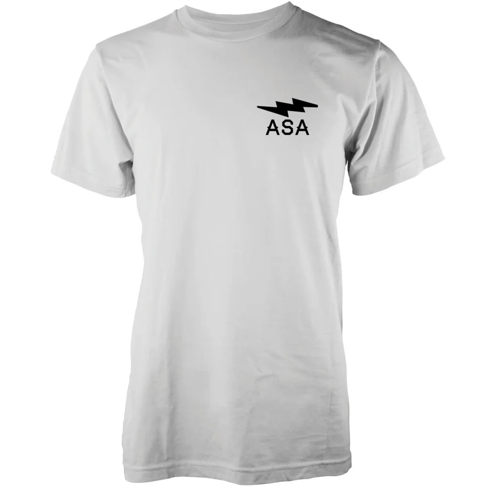 Abandon Ship Lightning Bolt Chest Logo Heren T-shirt - Wit - S - Wit Afbeelding 1
