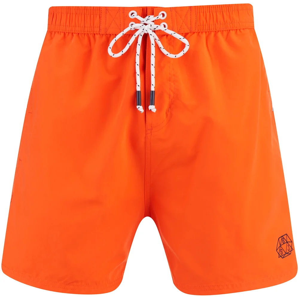 Smith & Jones Men's Antinode Swim Shorts - Tigerlilly - S - Orange Afbeelding 1