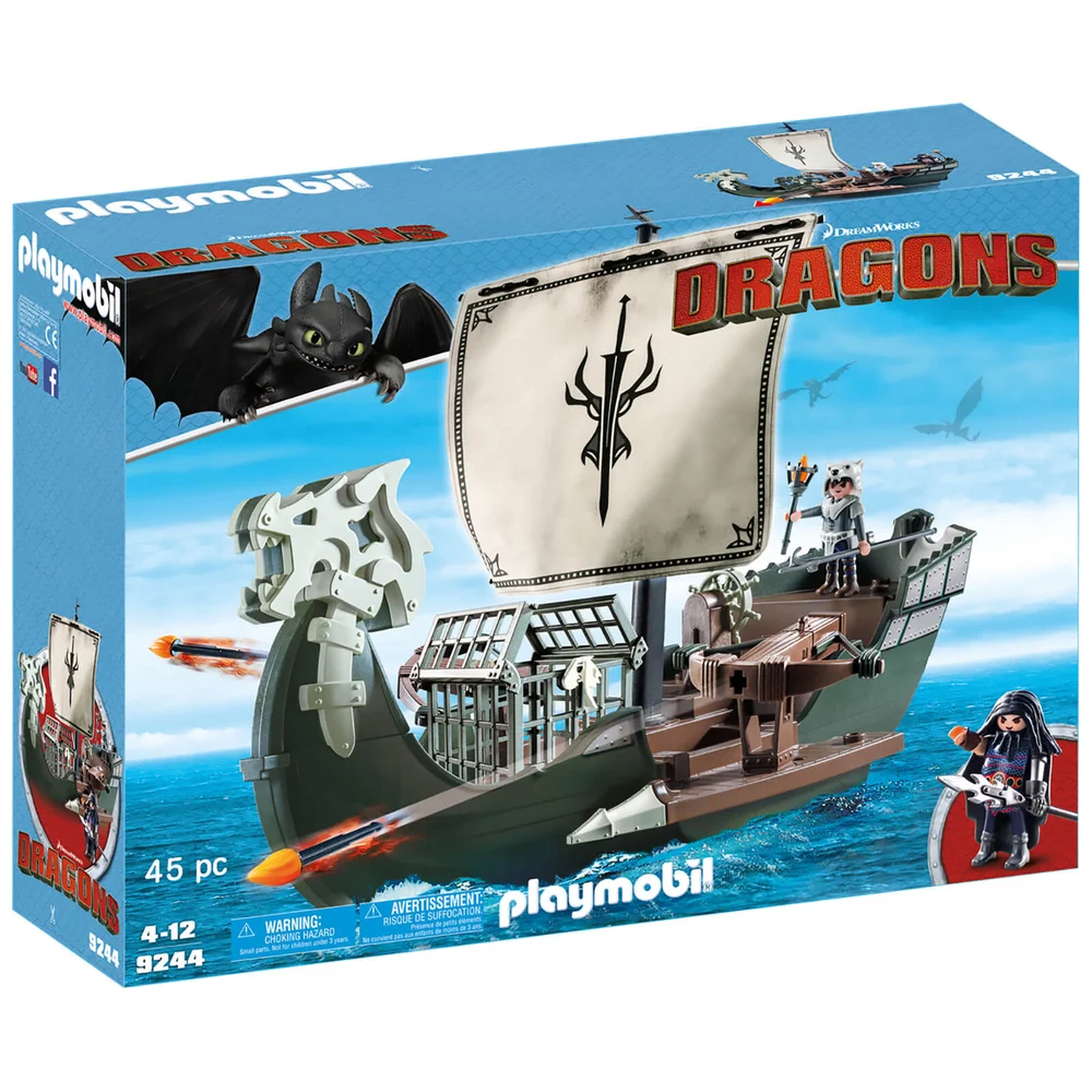Playmobil How to Train Your Dragon: Drako's schip (9244) Afbeelding 1