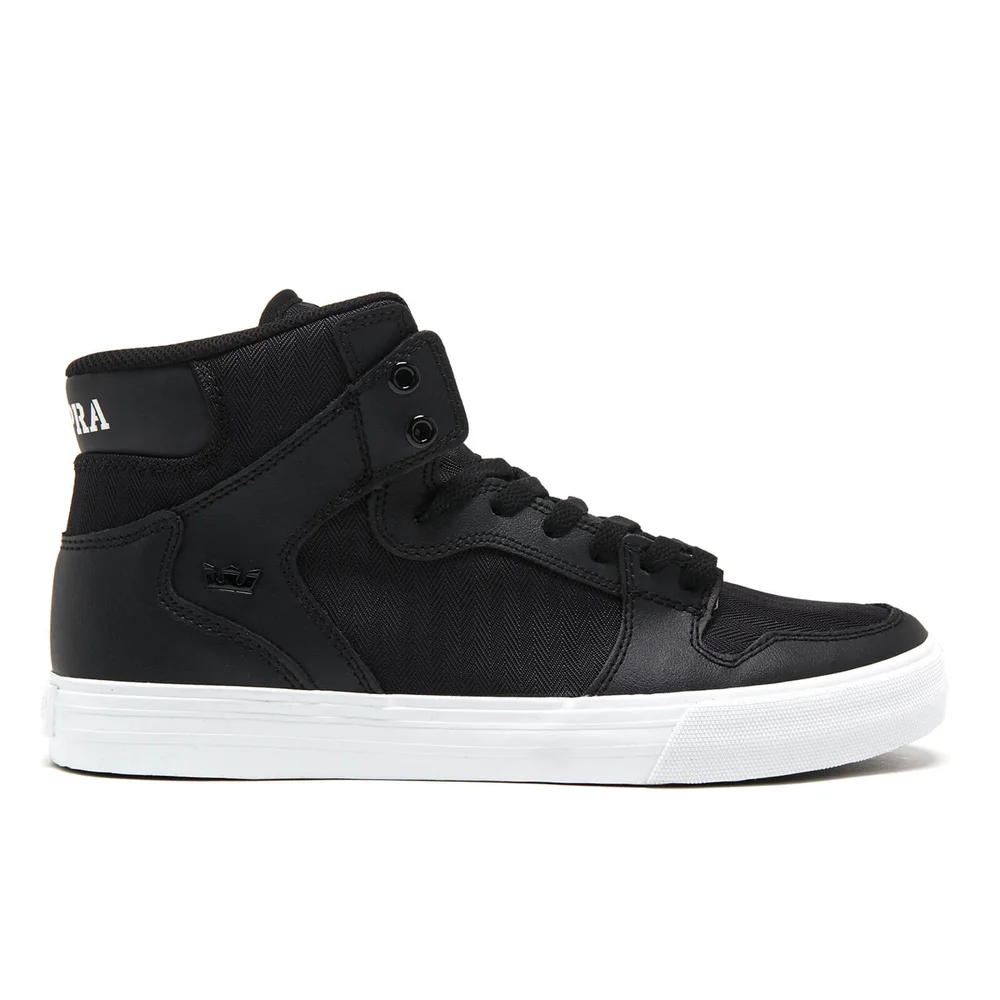 Supra Men's Vaider High Top Trainers - Black/White - UK 7/EU 41 - Black/White Afbeelding 1
