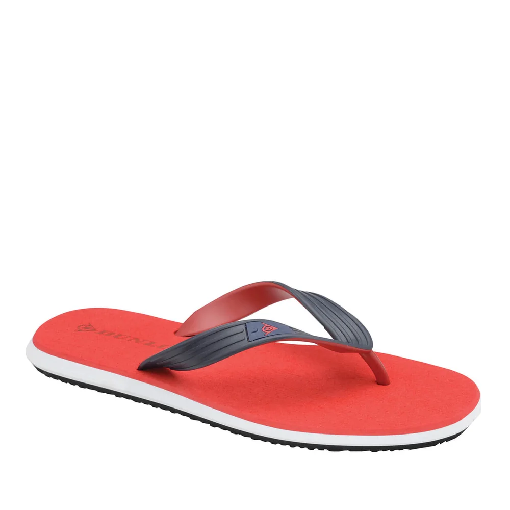Dunlop Men's Toe Post Flip Flops - Red - UK 8/EU 42 - Rood Afbeelding 1