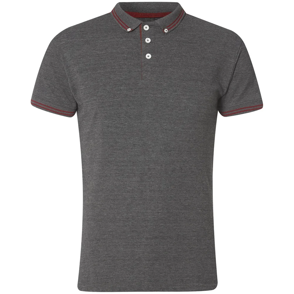 Advocate Men's Ralling Polo Shirt - Charcoal Melange - S - Grijs Afbeelding 1