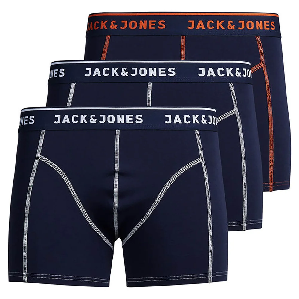 Jack & Jones Matt 3-pack Boxers - Marineblauw - S - Blauw Afbeelding 1