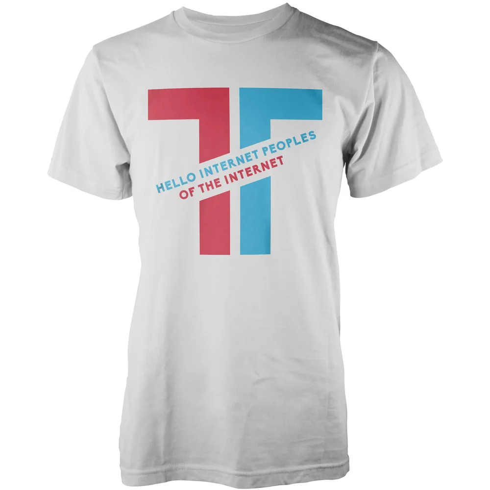 Taurtis Diagonal Hello Internet Peoples Men's T-Shirt - L Afbeelding 1