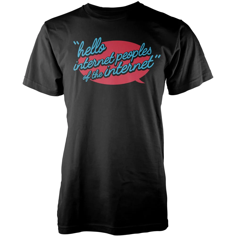 Taurtis Hello Internet Peoples Men's T-Shirt - S - Zwart Afbeelding 1